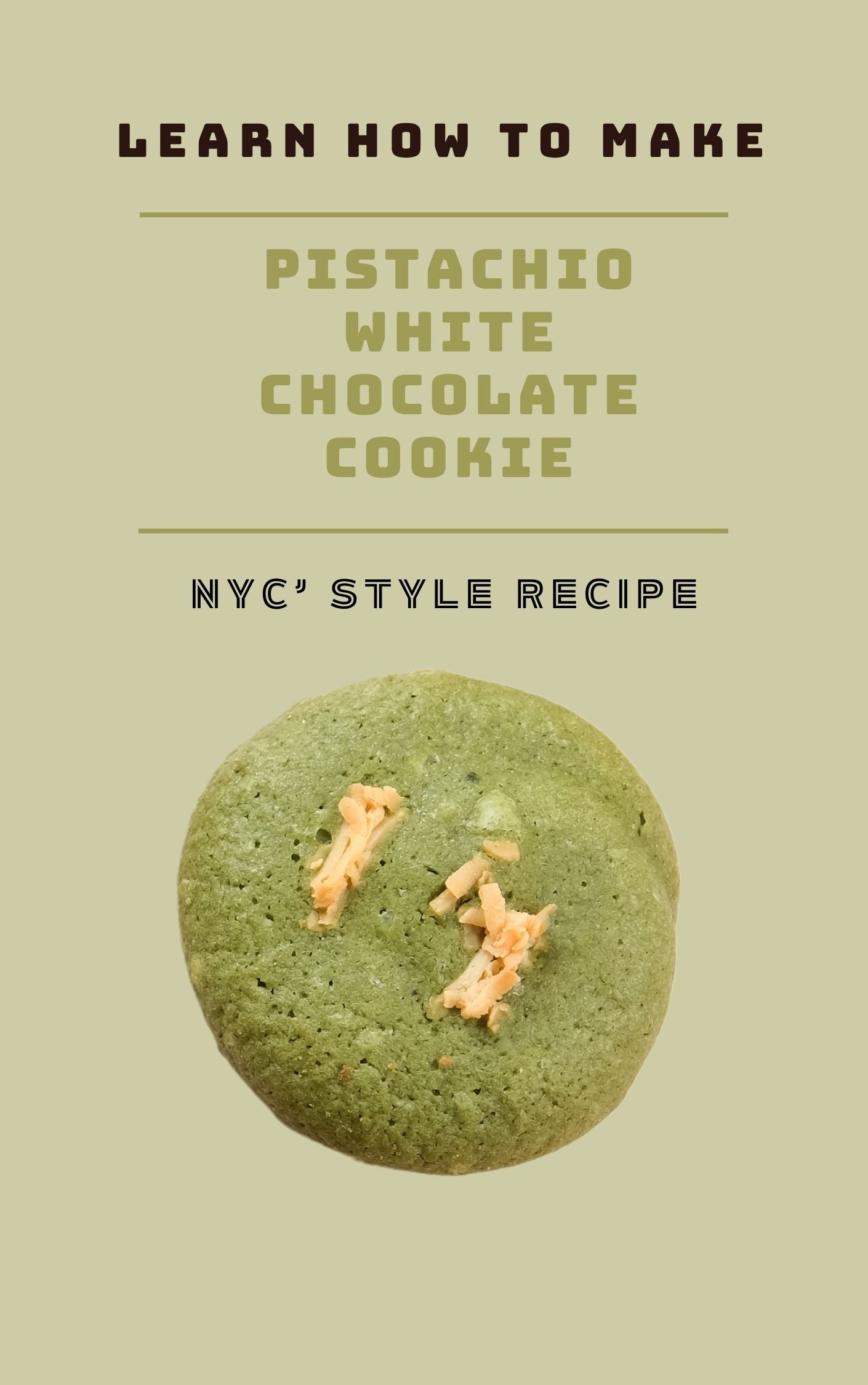 💚 Pistachio & White Chocolate Cookie